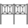 Metal Headboard Black 120 cm