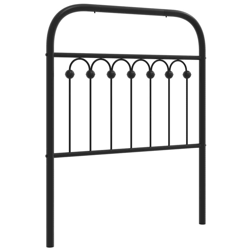 Metal Replace Headboard Black 75 cm