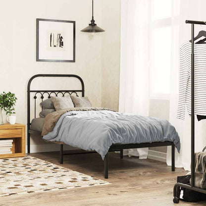Metal Replace Headboard Black 75 cm
