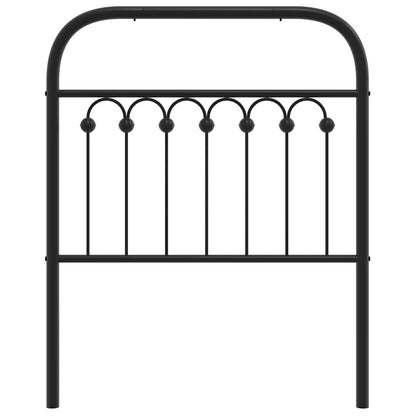 Metal Replace Headboard Black 80 cm