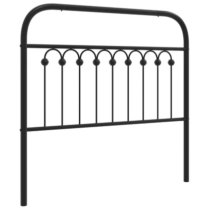 Metal Replace Headboard Black 100 cm