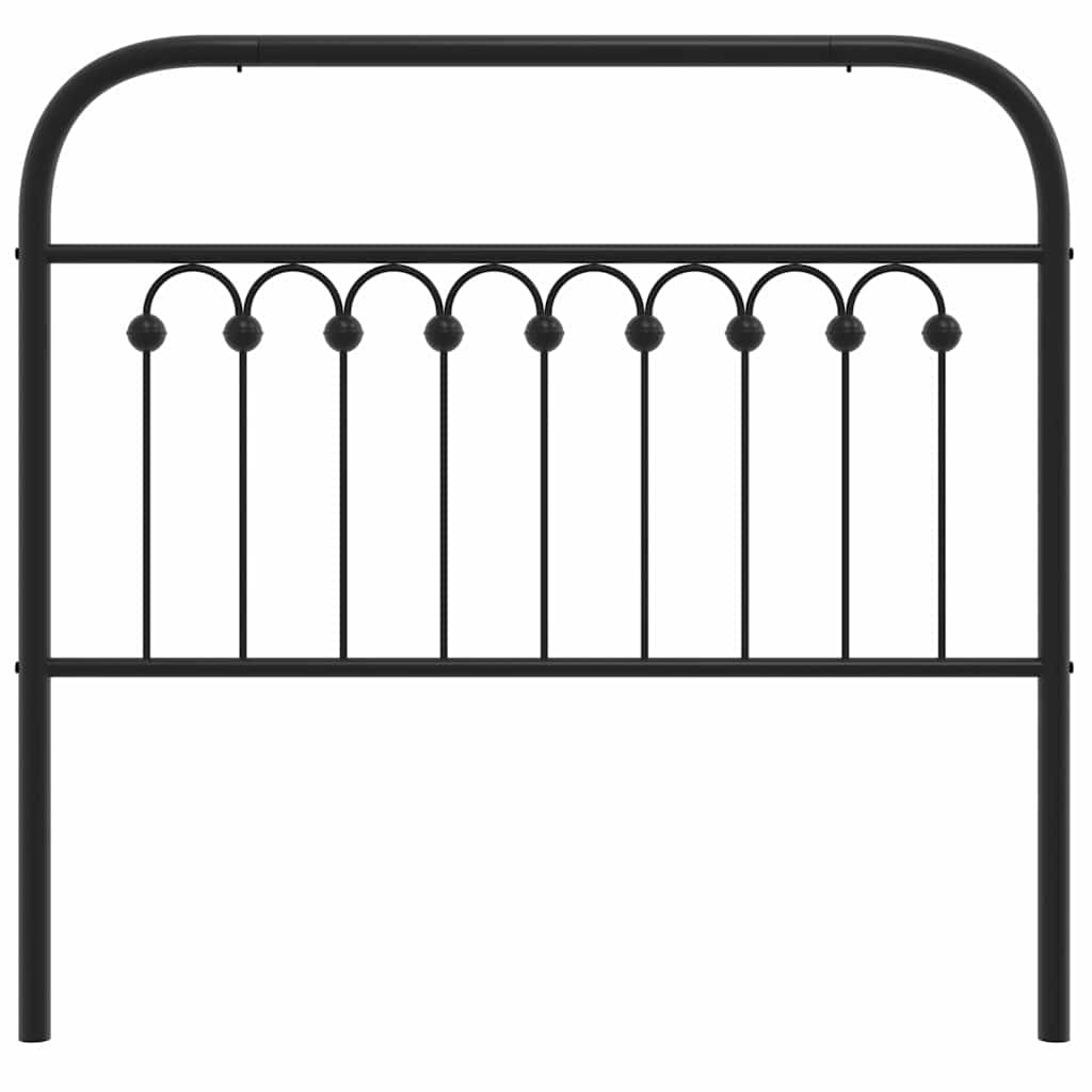Metal Replace Headboard Black 100 cm