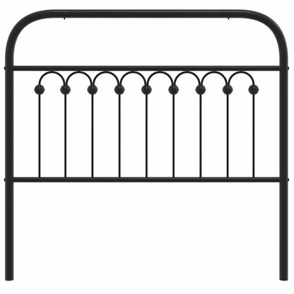 Metal Replace Headboard Black 100 cm