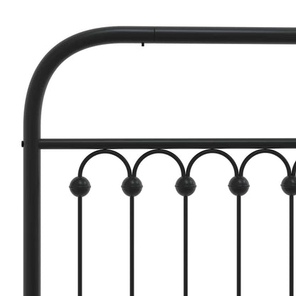 Metal Replace Headboard Black 107 cm