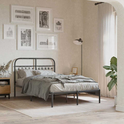 Metal Replace Headboard Black 120 cm