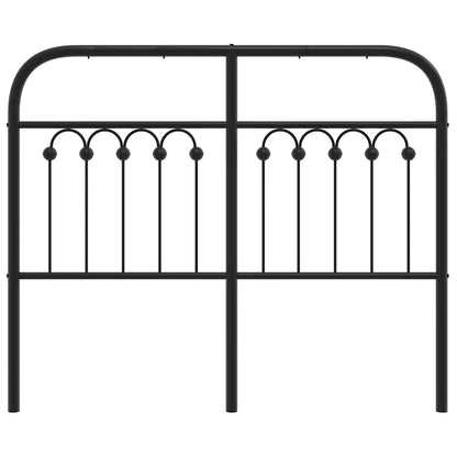 Metal Replace Headboard Black 120 cm