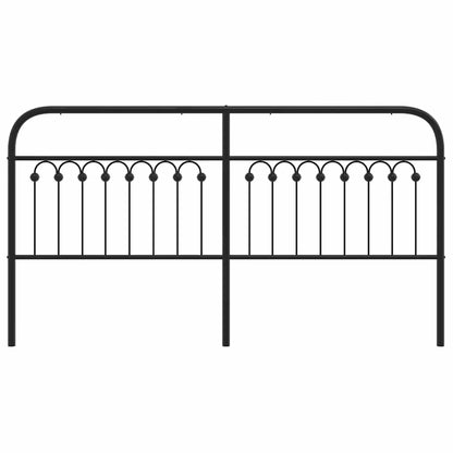 Metal Replace Headboard Black 180 cm