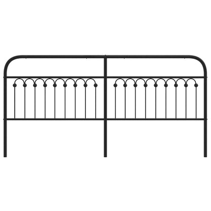 Metal Replace Headboard Black 193 cm