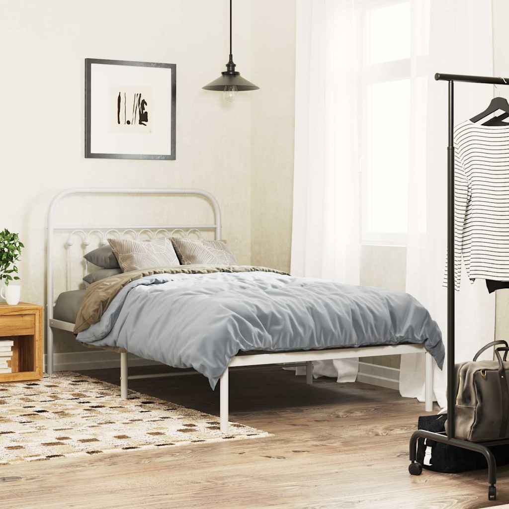 Metal Replace Headboard White 100 cm