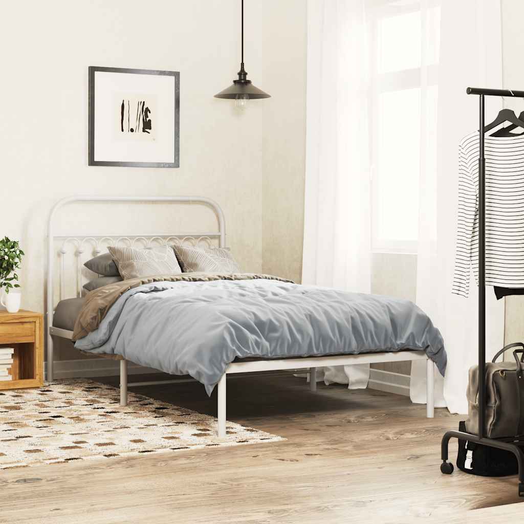 Metal Replace Headboard White 107 cm