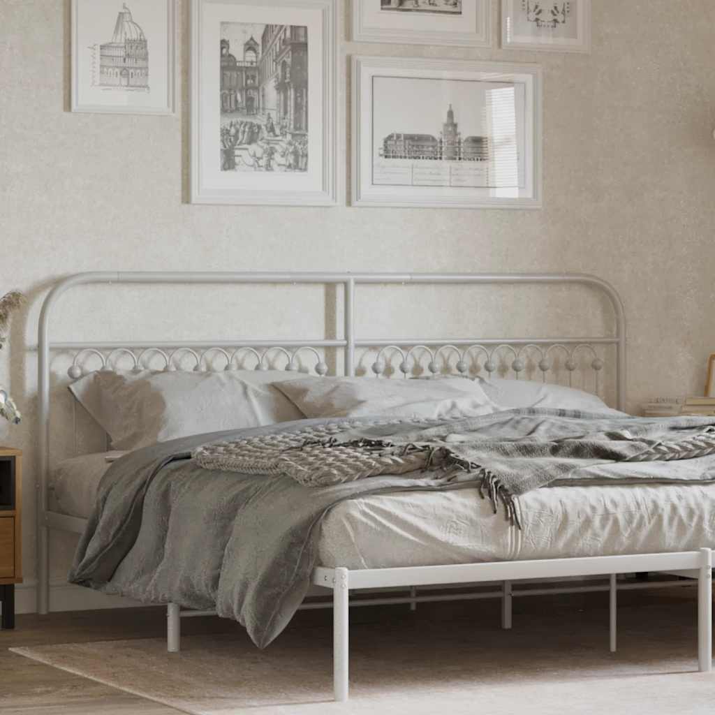 Metal Replace Headboard White 200 cm