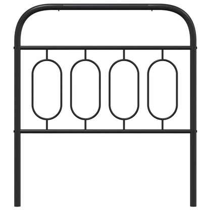 Metal Replace Headboard Black 80 cm