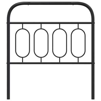 Metal Replace Headboard Black 90 cm