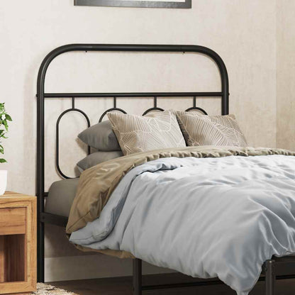 Metal Replace Headboard Black 90 cm