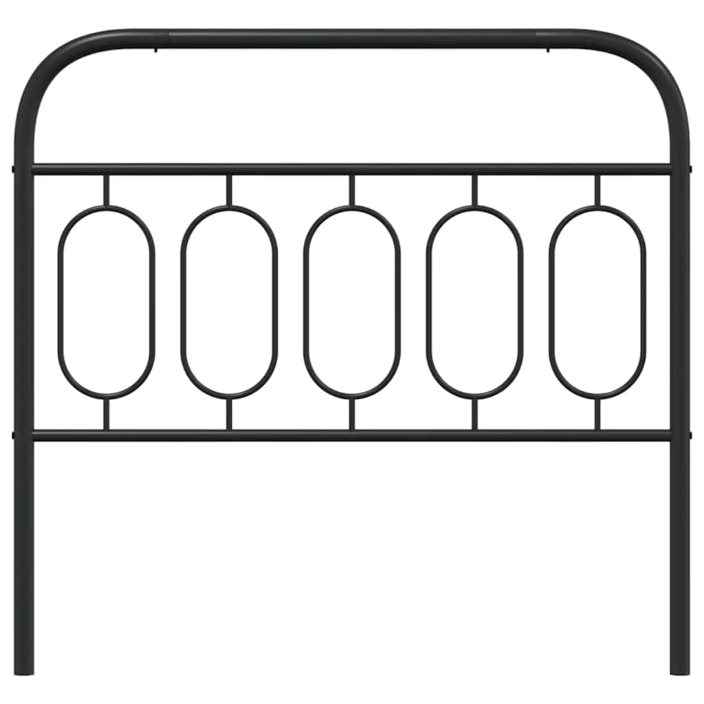 Metal Replace Headboard Black 100 cm