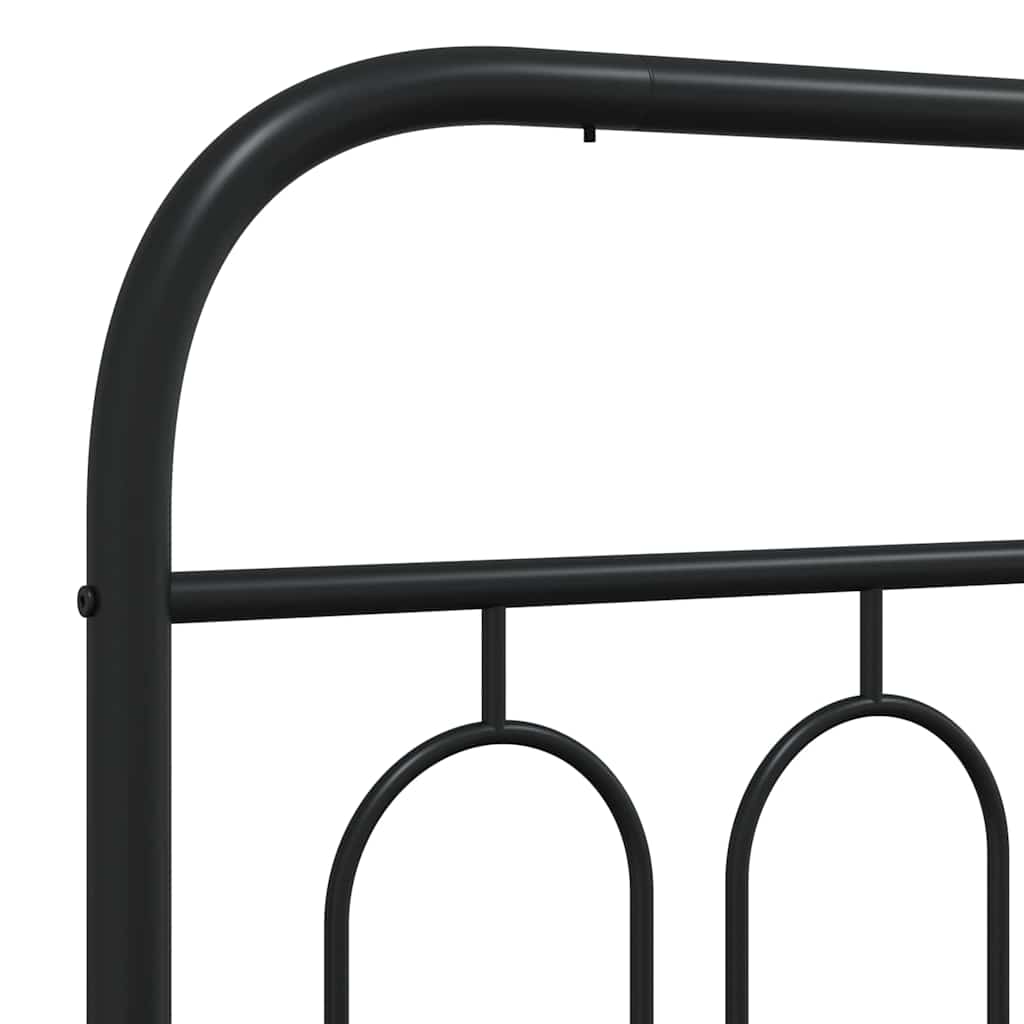 Metal Replace Headboard Black 100 cm