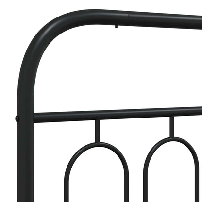 Metal Replace Headboard Black 100 cm