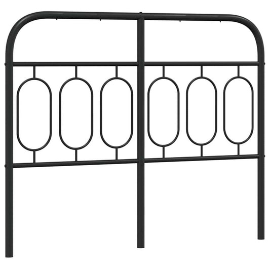 Metal Replace Headboard Black 120 cm