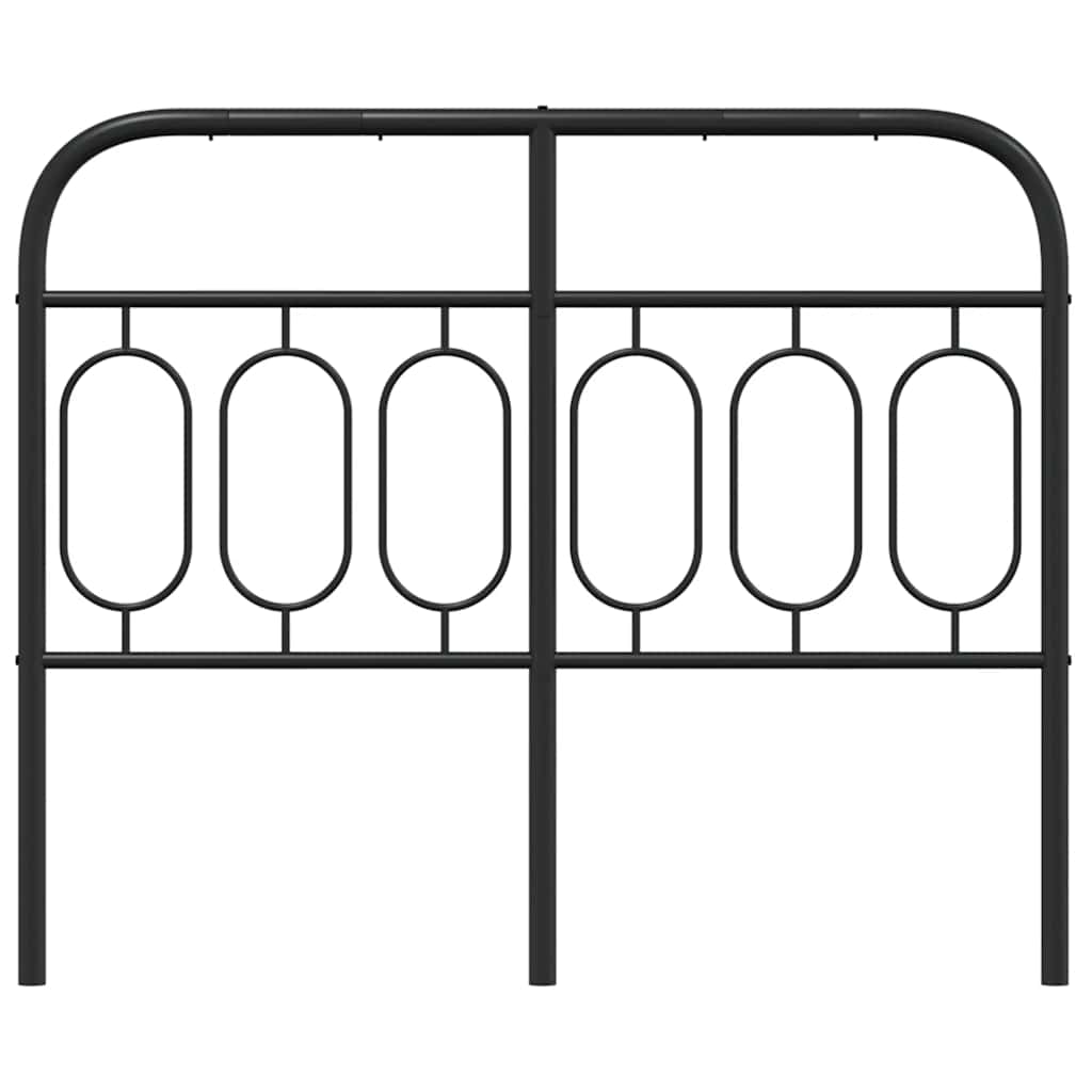 Metal Replace Headboard Black 120 cm
