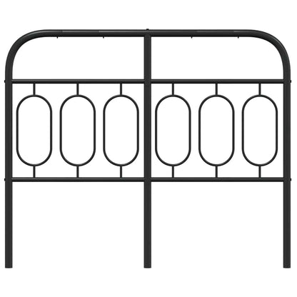 Metal Replace Headboard Black 120 cm