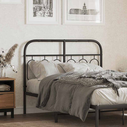Metal Replace Headboard Black 120 cm