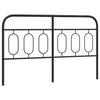 Metal Headboard Black 137 cm