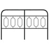 Metal Headboard Black 137 cm