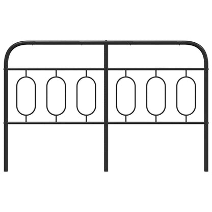 Metal Replace Headboard Black 150 cm