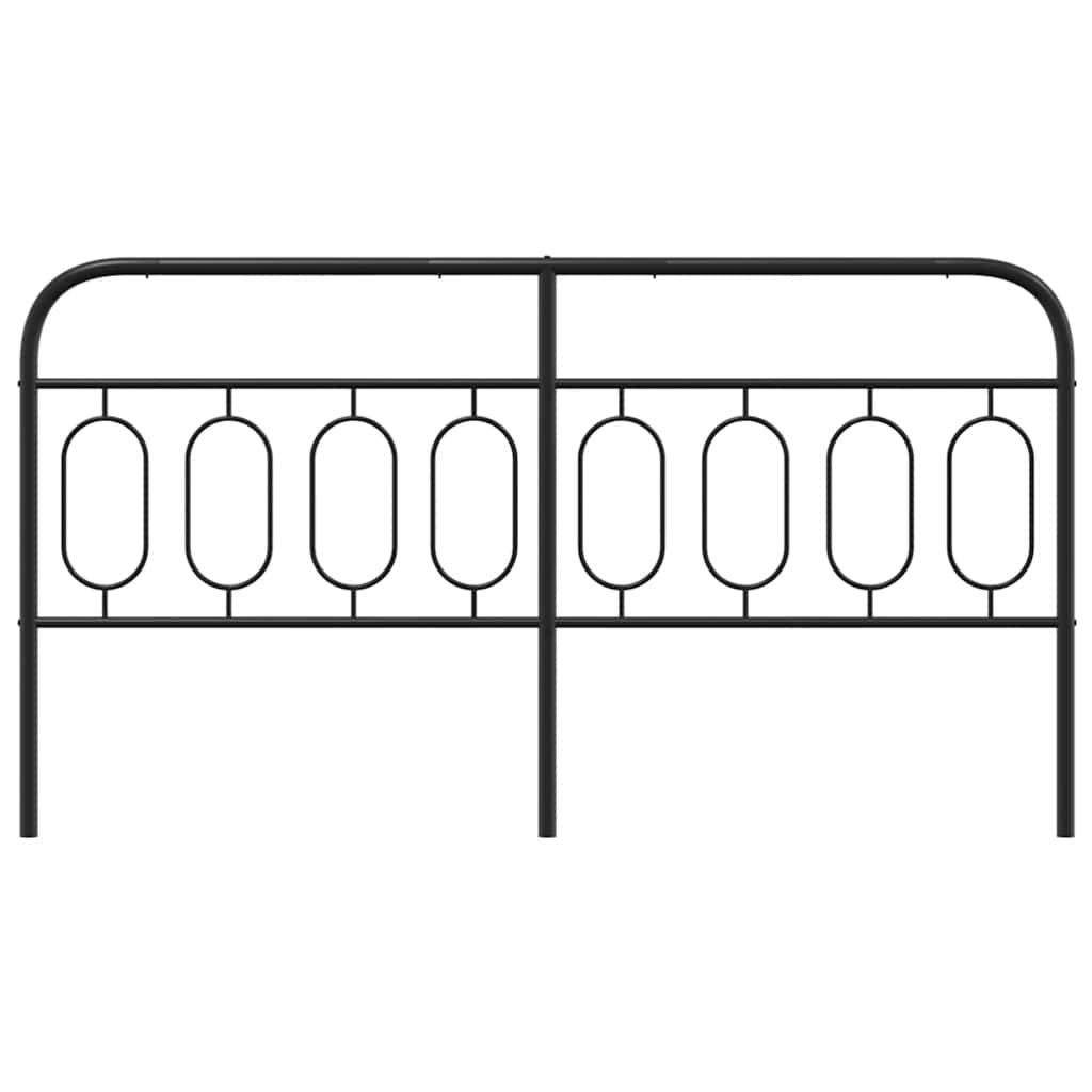 Metal Replace Headboard Black 183 cm