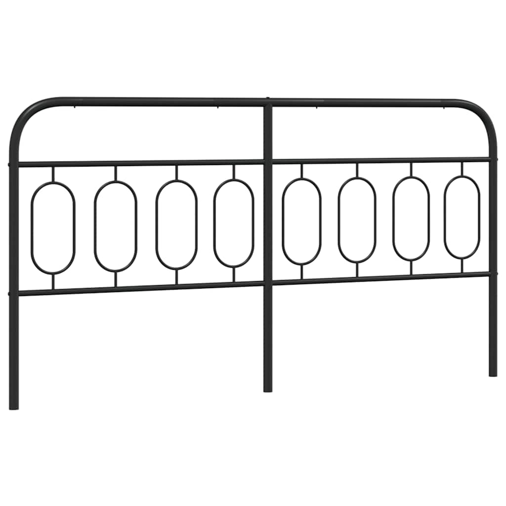 Metal Replace Headboard Black 193 cm