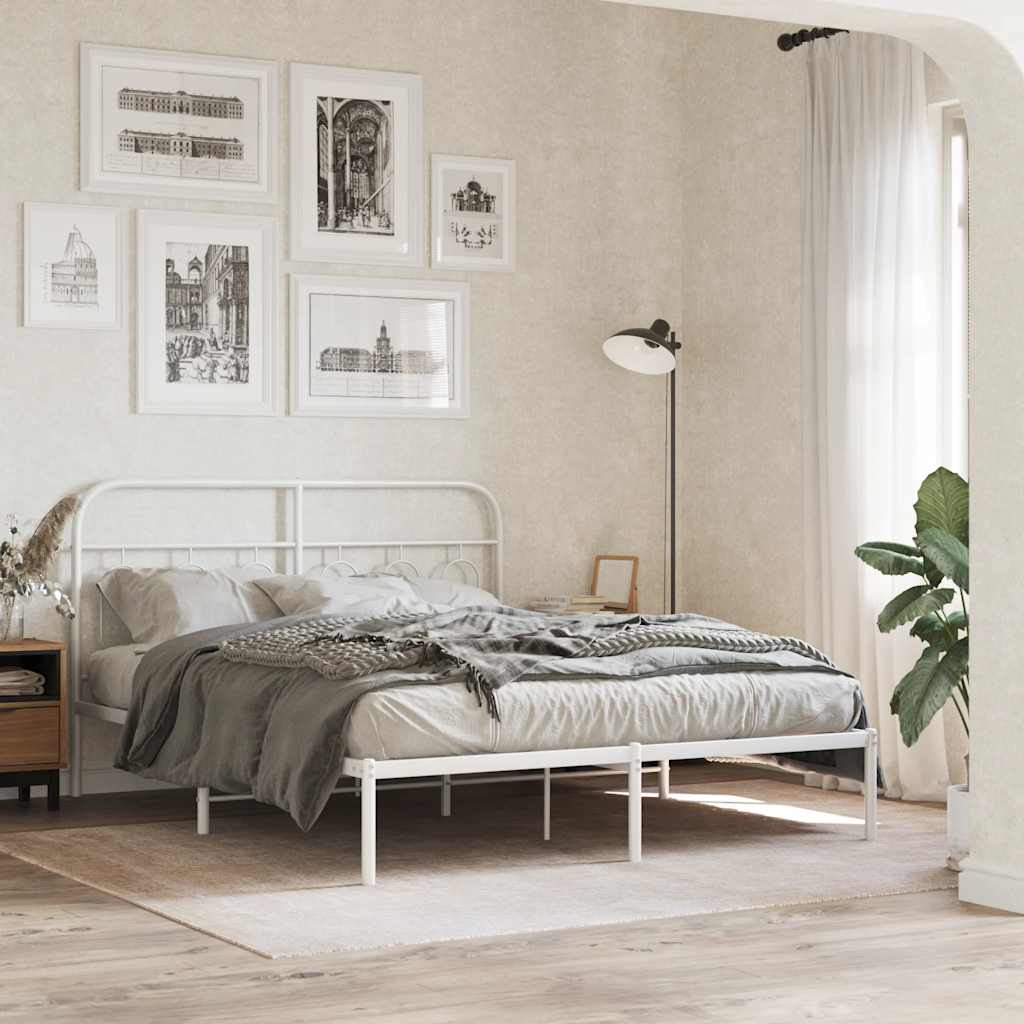 Metal Replace Headboard White 137 cm