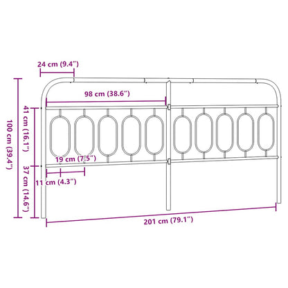 Metal Replace Headboard White 200 cm