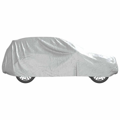 Car Cover for SUV with Buckle Straps Full Silver M