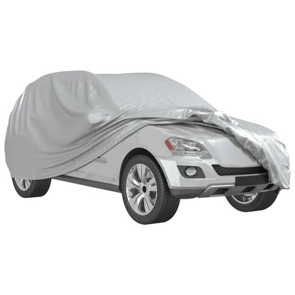 Car Cover for SUV with Buckle Straps Full Silver XL