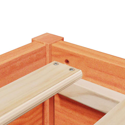 Bed Frame without Mattress Wax Brown 90x200 cm Solid Wood Pine