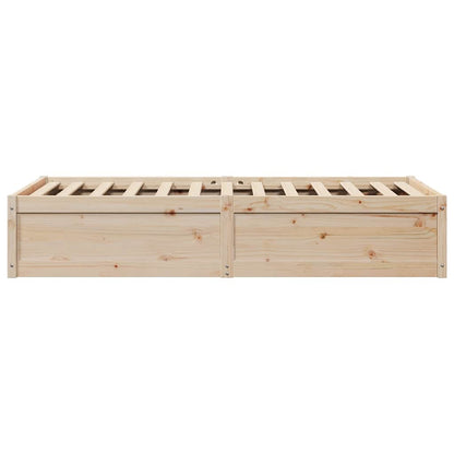 Bed Frame without Mattress 90x190 cm Single Solid Wood Pine