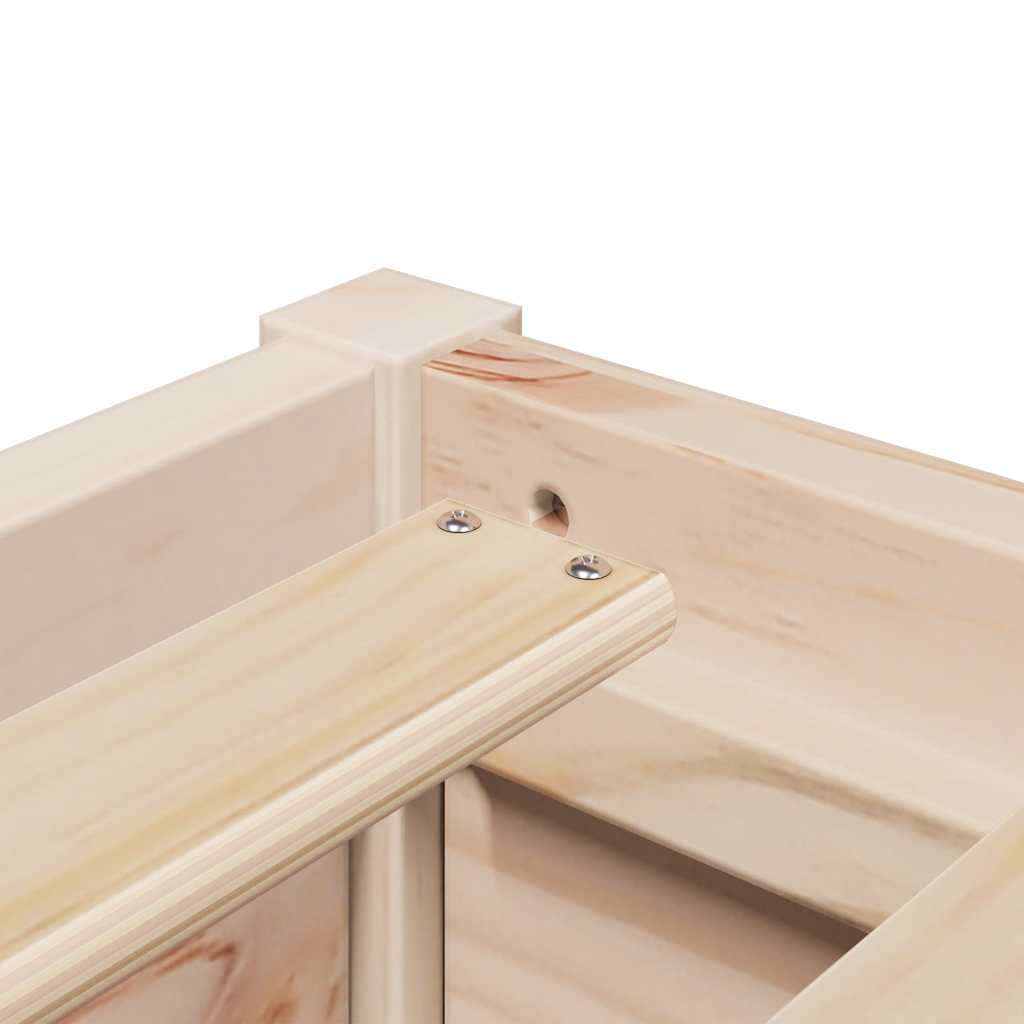 Bed Frame without Mattress 90x190 cm Single Solid Wood Pine