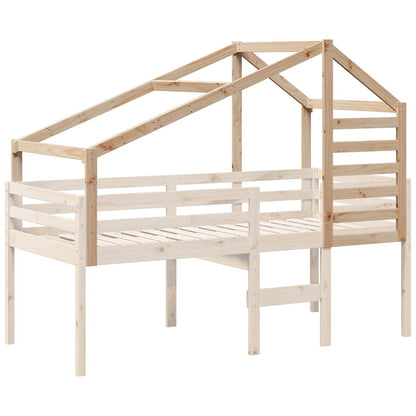 Kids' Bed Roof 188x97x113 cm Solid Wood Pine