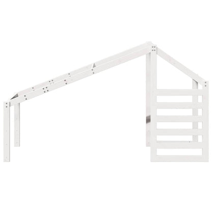 Kids' Bed Roof White 188x82x113 cm Solid Wood Pine