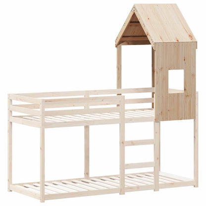 Kids' Bed Roof 60x99x139.5 cm Solid Wood Pine