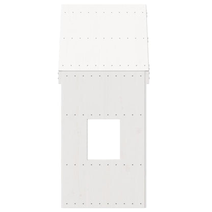 Kids' Bed Roof White 60x99x139.5 cm Solid Wood Pine