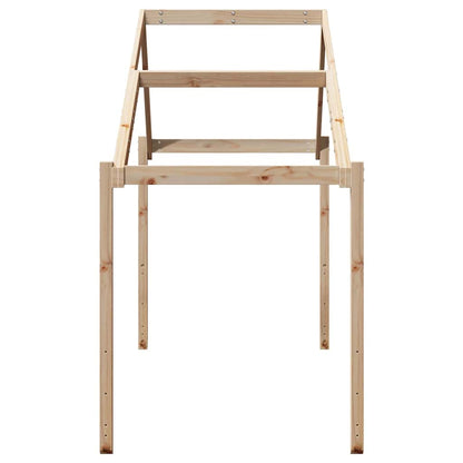 Kids' Bed Roof 213x95.5x144.5 cm Solid Wood Pine