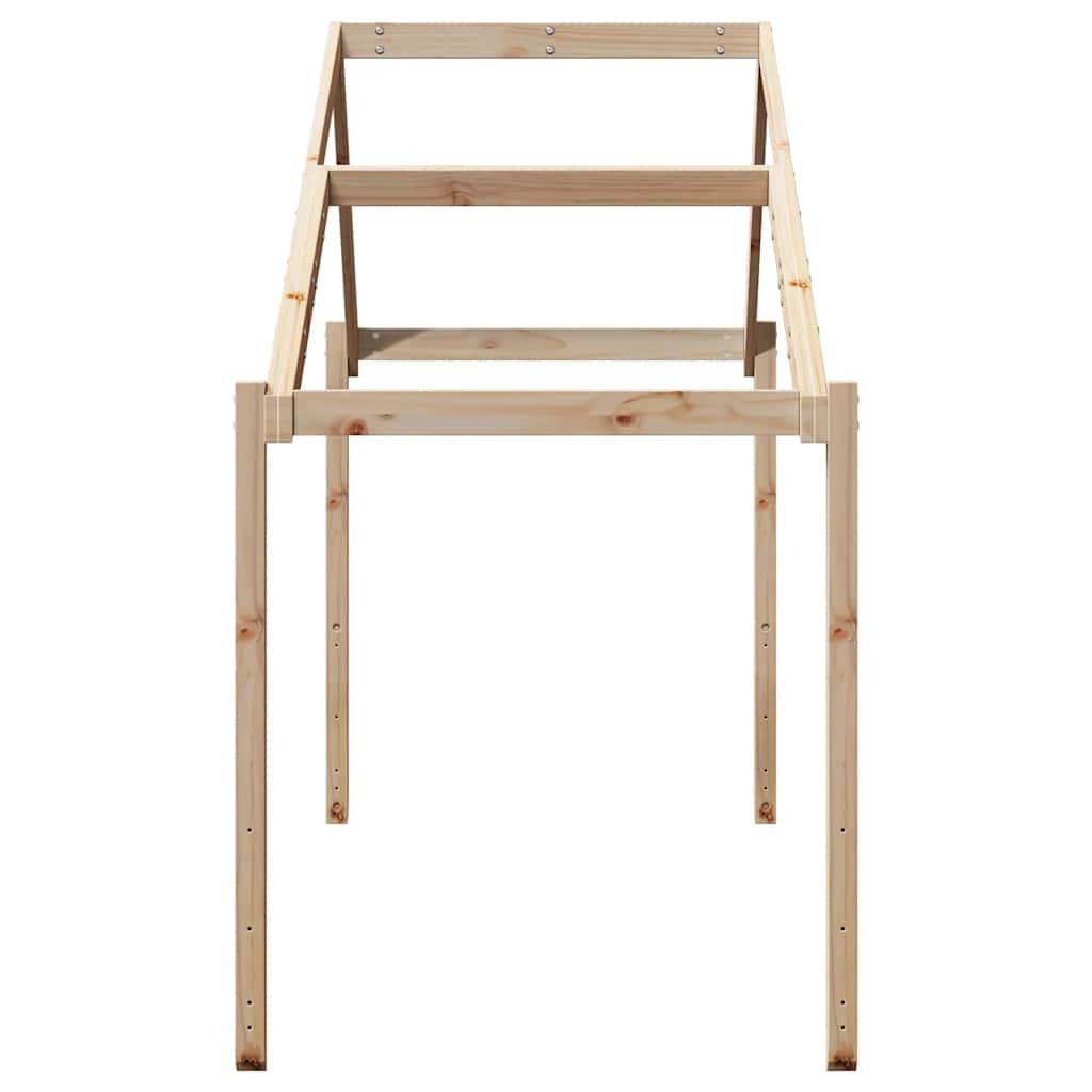 Kids' Bed Roof 213x85.5x144.5 cm Solid Wood Pine