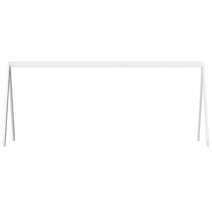 Kids' Bed Roof White 209x95.5x88 cm Solid Wood Pine