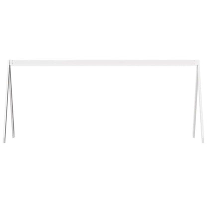Kids' Bed Roof White 199x95.5x88 cm Solid Wood Pine