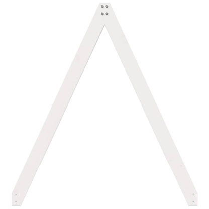 Kids' Bed Roof White 199x80.5x88 cm Solid Wood Pine