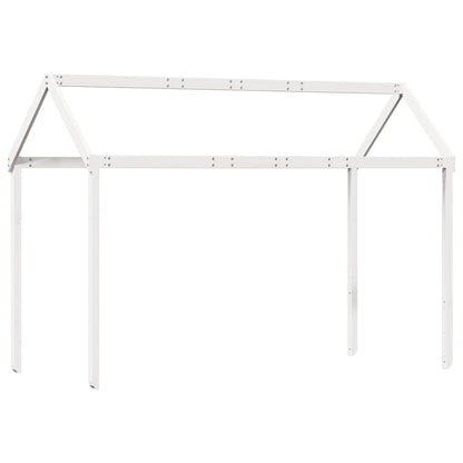 Kids' Bed Roof White 217x85.5x154 cm Solid Wood Pine