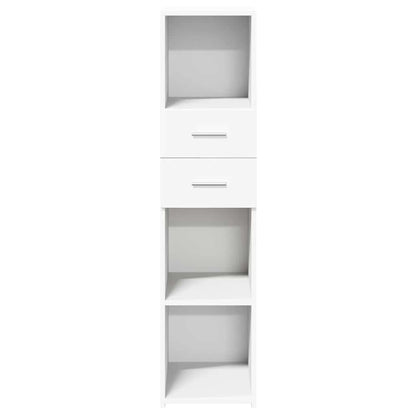 Highboard White 30x42.5x124 cm Engineered Wood