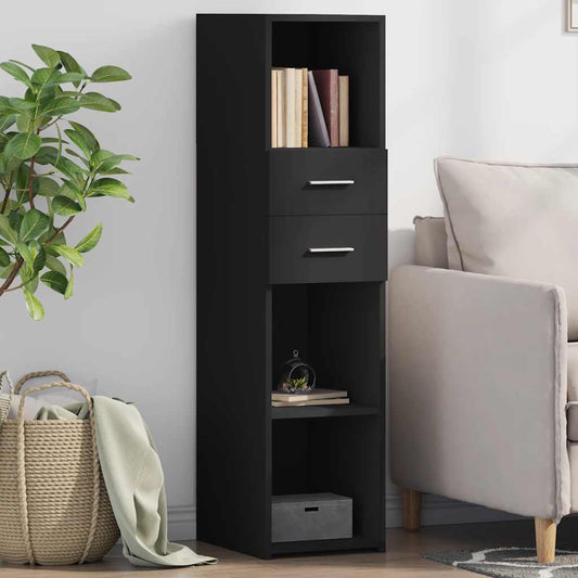 Highboard | Black | Engineered wood | Tall | Highboard | Rectangular
