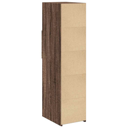 Highboard Brown Oak 30x42.5x124 cm Engineered Wood